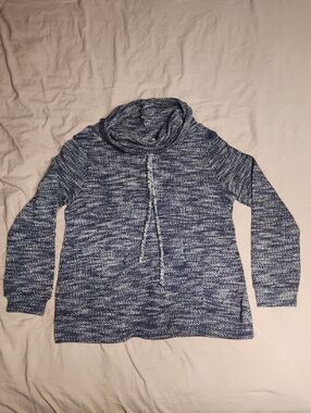 Stirch Fix Loveappella Blue Knit Cowl Neck